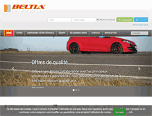 Tablet Screenshot of beltia-automotive.com